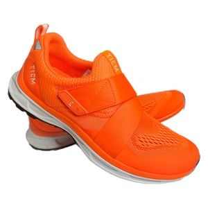 EUC Tiem Orange indoor cycling shoes. SPD clips INCLUDED sz 9